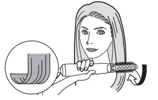 Panasonic Hair Styler EH-KN8C - large curls