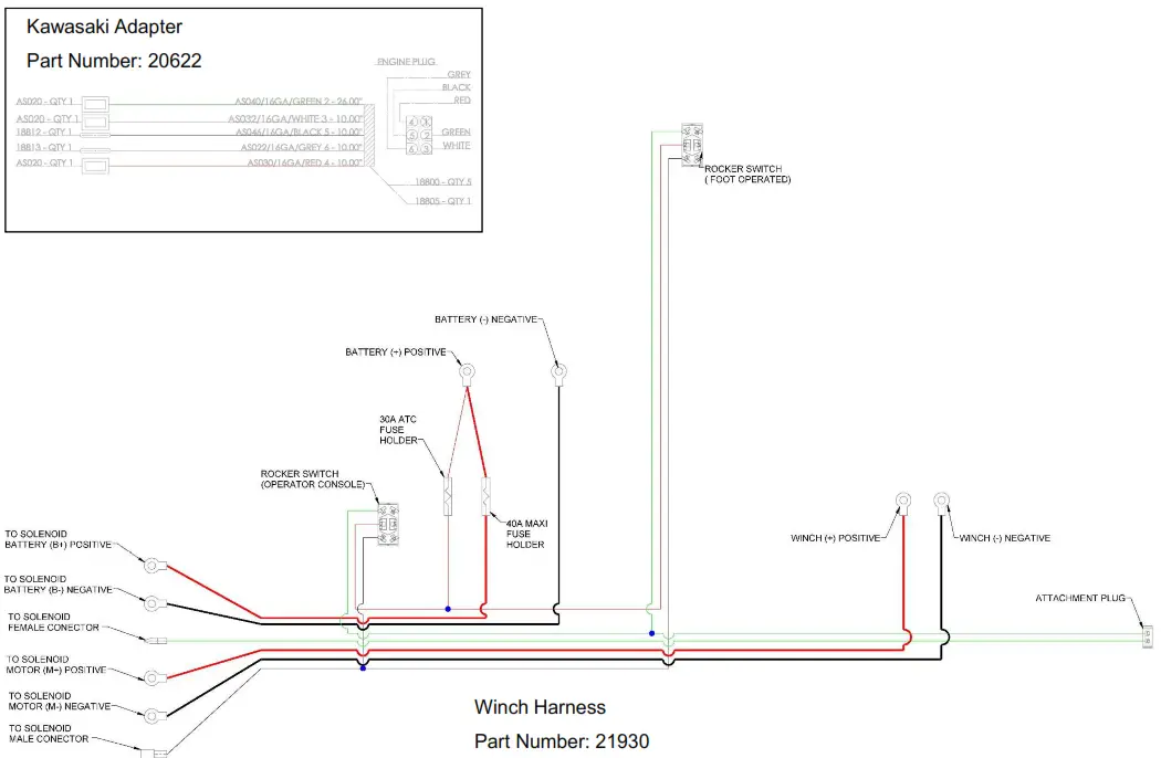 SWISHER 31HP Kawaski Tractor - Winch