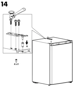IKEA 00496939 LAGAN Freestanding Fridge with Freezer Compartment - fig 12