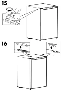 IKEA 00496939 LAGAN Freestanding Fridge with Freezer Compartment - fig 13