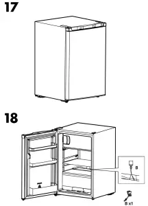 IKEA 00496939 LAGAN Freestanding Fridge with Freezer Compartment - fig 14