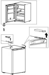 IKEA 00496939 LAGAN Freestanding Fridge with Freezer Compartment - fig 3