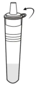 JOYSBIO SARS CoV 2 Antigen rapid test kit- flicking its bottom