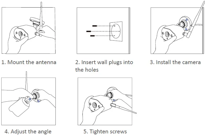 ANSJER W4 Wireless Security Camera System FIG 6