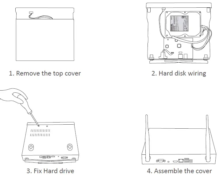 ANSJER W4 Wireless Security Camera System FIG 8