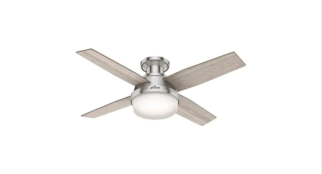 Hunter 50282 Dempsey 44 Inch Brushed Nickel Fan Instruction Manual