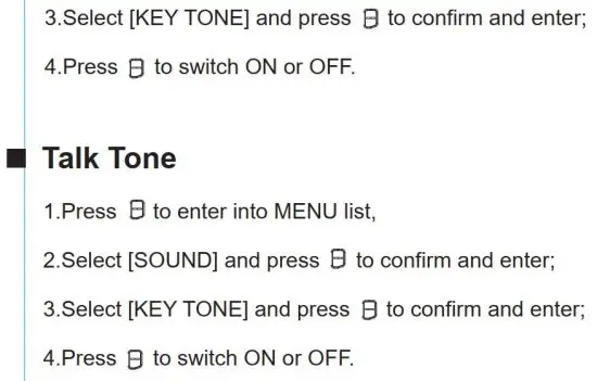 FIG 17 Menu Function Operation