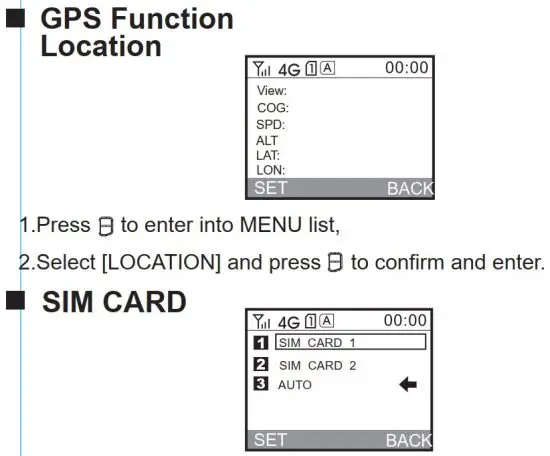FIG 20 GPS Function Location