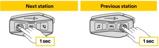INTERPHONE U COM 16 Motorcycle Intercom - FM Radio features 2