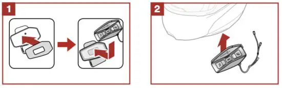 INTERPHONE U COM 16 Motorcycle Intercom - Install main unit 3