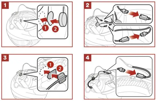 INTERPHONE U COM 16 Motorcycle Intercom - Install main unit 4