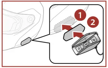 INTERPHONE U COM 16 Motorcycle Intercom - Install main unit