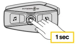 INTERPHONE U COM 16 Motorcycle Intercom - Radio Stations memory 4