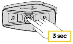 INTERPHONE U COM 16 Motorcycle Intercom - Radio Stations memory