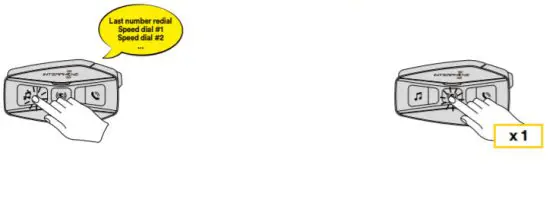 INTERPHONE U COM 16 Motorcycle Intercom - Speed Dialing 2