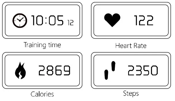 Shenzhen Chileaf Electronics CL880 Heart Rate Wristband- training time