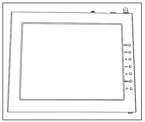 ikan PT3500 TK Teleprompter and Hard Case Travel Kit- Monitor Ports 2