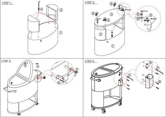 PERMASTEEL PS-207-80QT 80qt Steel Cooler - FIG 3