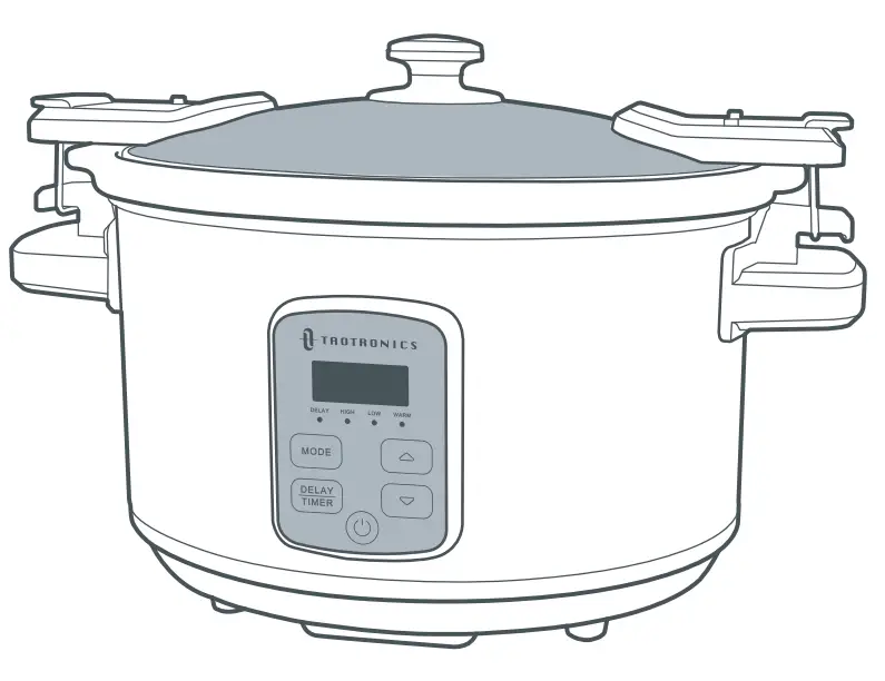 TAOTRONICS TT SC001 6 Quart Programmable Slow Cooker