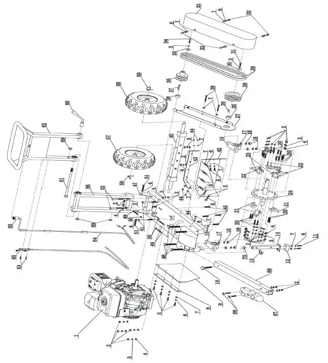 DK2POWER OPG777 Commercial Stump Grinder 7