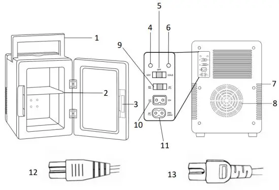 Russell Hobbs RH8CLR8001B 8L Cooler and Warmer - Appliance