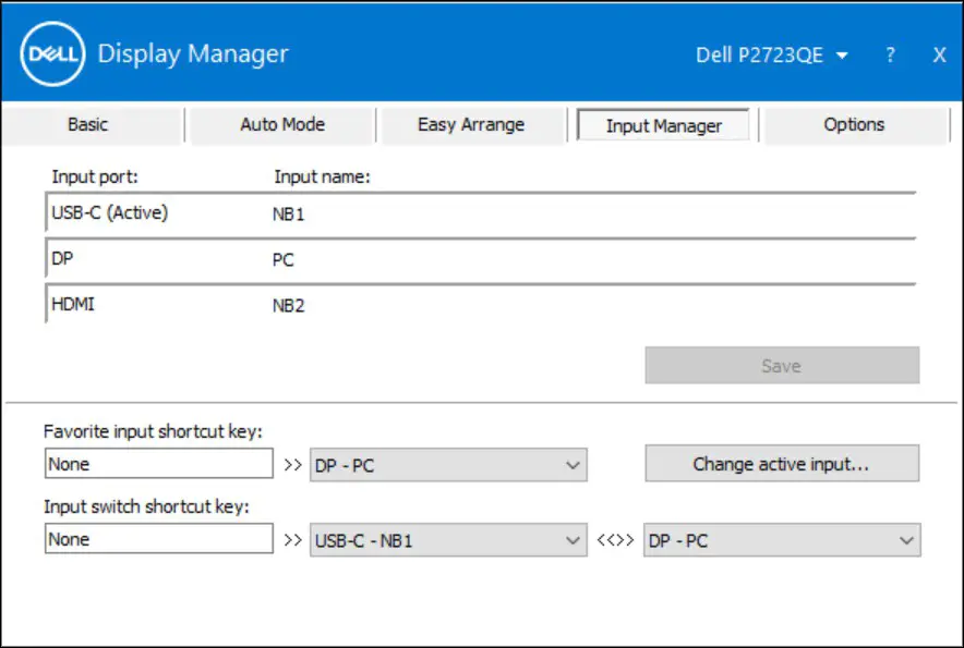 DELL P2723QE 27 Inch 4K USB C Hub Monitor - Managing Multiple Video Inputs