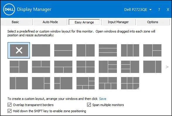 DELL P2723QE 27 Inch 4K USB C Hub Monitor - Organizing Windows with Easy Arrange 3