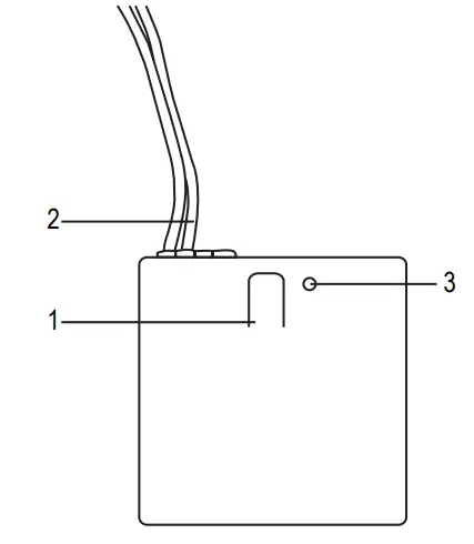 sygonix 1553978 RSL Wireless Switch with Voltage Detection - Operating elements