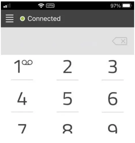 Platon Phone Apps User Guide - If the status bar shows Connected