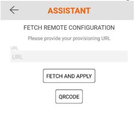 Platon Phone Apps User Guide - Within the Fetch Remote Configuration