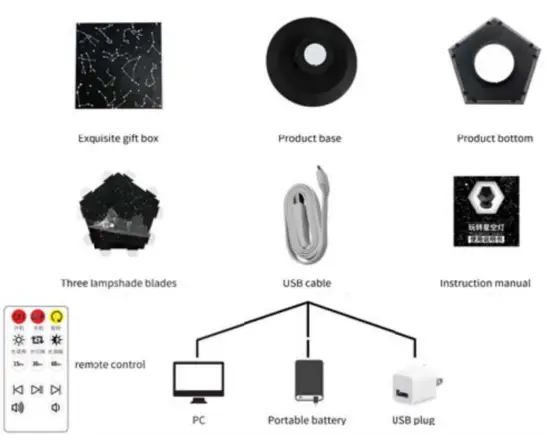 SOONCOR Galaxy Star LED Night Light - box
