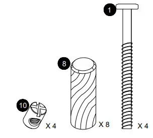 dhpfumiture Wood Futon Frame hardware Step 2 1