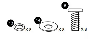 dhpfumiture Wood Futon Frame hardware Step 8 1