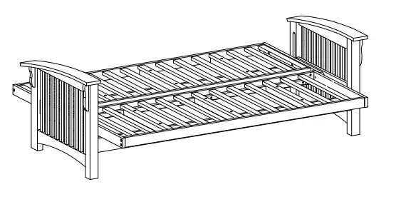 dhpfumiture Wood Futon Frame hardware helpful