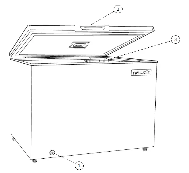 newair NFT070GA00 6.7 Cu. Ft. Chest Freezer 1