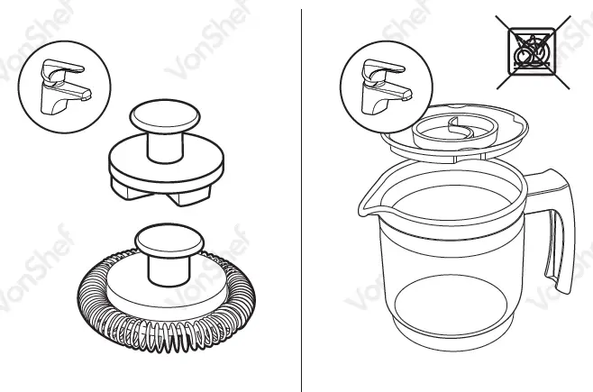 VonHaus 2000125 Glass Milk Frother-fig2