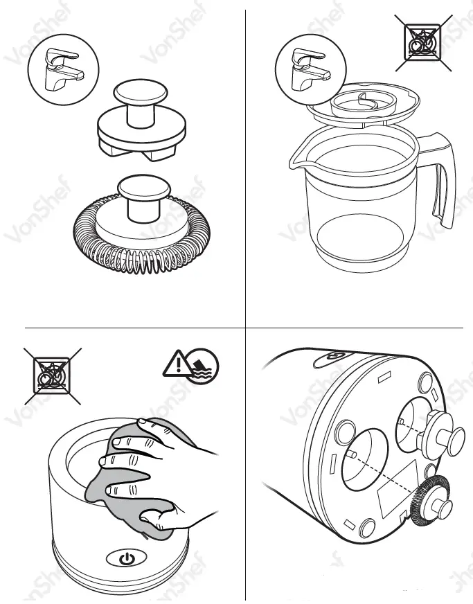 VonHaus 2000125 Glass Milk Frother-fig5