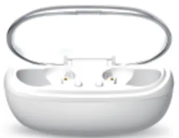 Tumin C600 Rechargeable Invisible Hearing Aids - C ha rg ing b ox