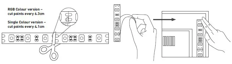 Luceco LUSB50RGB-01 USB RGB and Single Colour LED Strip Lights fig 6