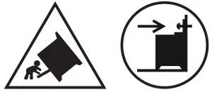 DeLonghi Dual Fuel Cooker - ANTI-TILT BRACKET