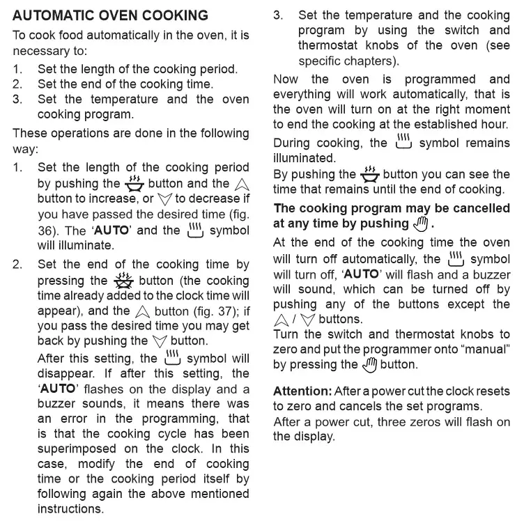 DeLonghi Dual Fuel Cooker - AUTOMATIC OVEN COOKING