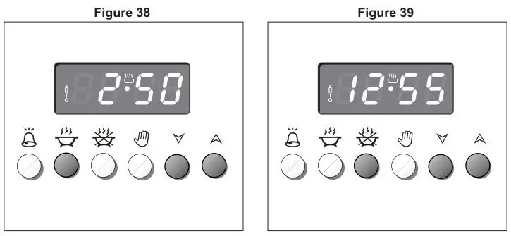 DeLonghi Dual Fuel Cooker - Figure 38 & 39