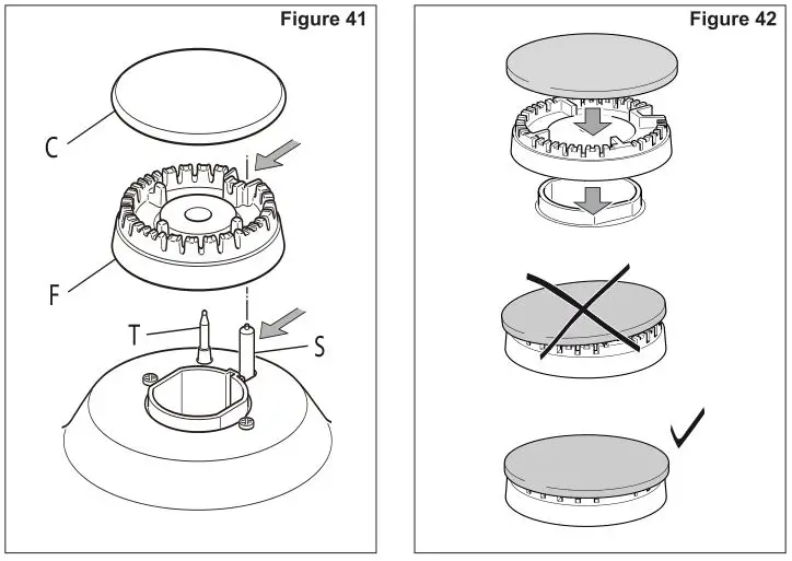 DeLonghi Dual Fuel Cooker - Figure 41 & 42