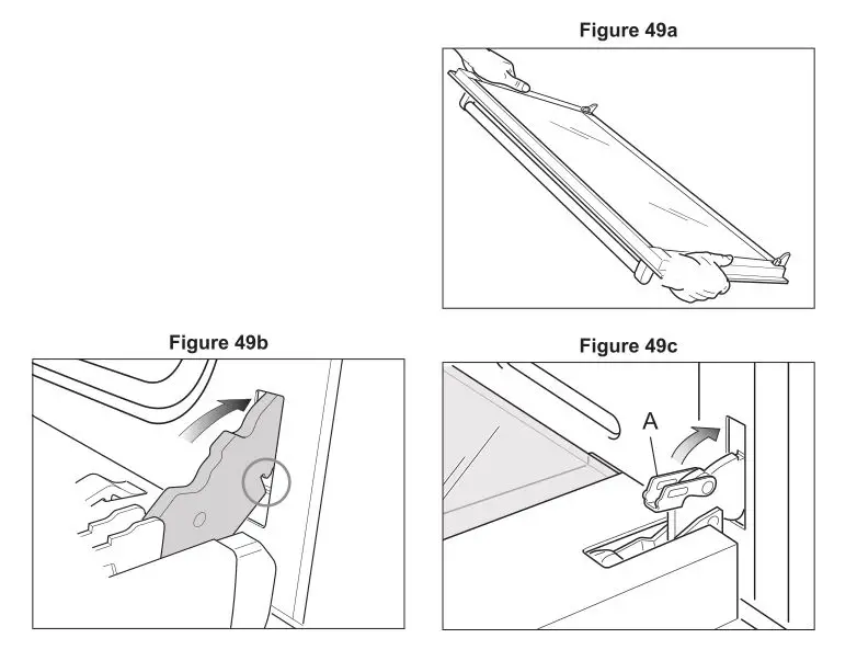 DeLonghi Dual Fuel Cooker - Figure 49a, 49b, 49c