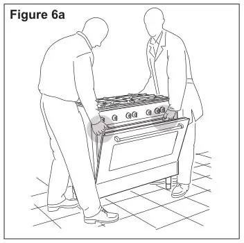 DeLonghi Dual Fuel Cooker - Figure 6a
