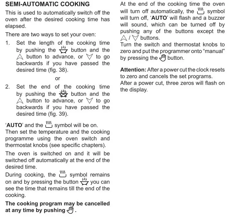 DeLonghi Dual Fuel Cooker - SEMI-AUTOMATIC COOKING