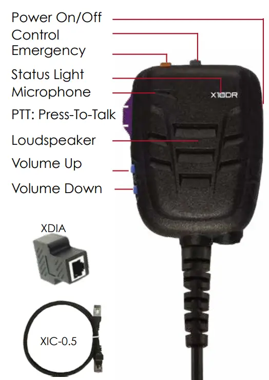 WIRELESS PACIFIC X100R Talk Back Microphone - fig1