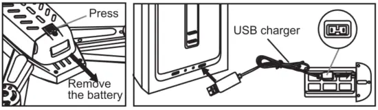 RC PRO PRO16 2.4G HD FPV Drone with Auto Hovering - Charging