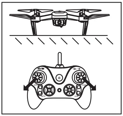 RC PRO PRO16 2.4G HD FPV Drone with Auto Hovering - Drone calibration