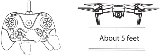 RC PRO PRO16 2.4G HD FPV Drone with Auto Hovering - Stop Button